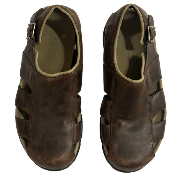 Teva Men\'s Sandals Brown Leather Fisherman size 11 main image 7